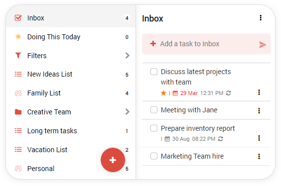 Screenshot of WeGoDoo app showing how simple and intuitive the user interface is